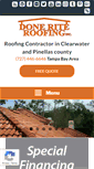 Mobile Screenshot of doneriteroofing.com